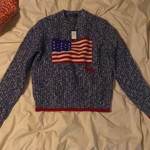 Polo Ralph Lauren American flag sweater new with tags